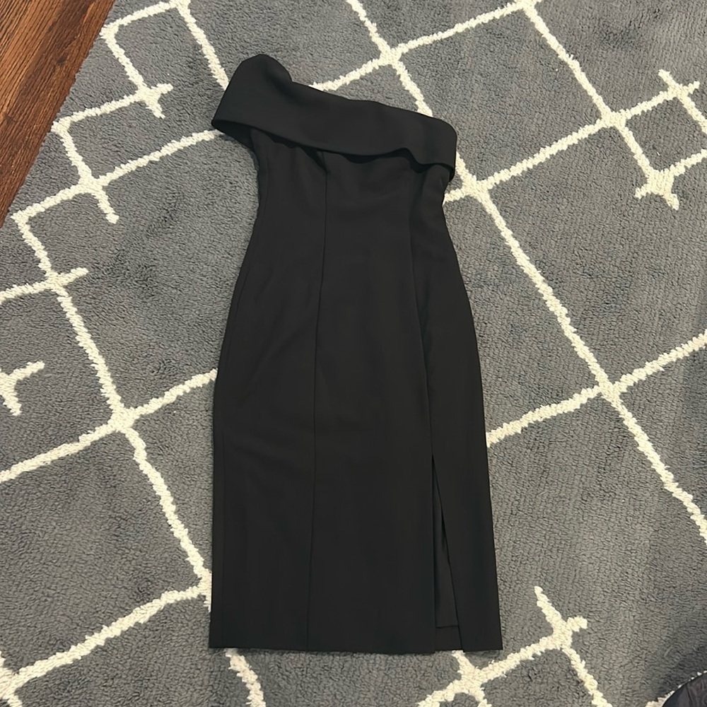 Eliza J Midi One Shoulder Dress